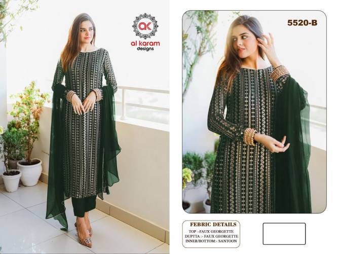 Al Karam 5520 Color Set  Pakistani Suits Catalog

